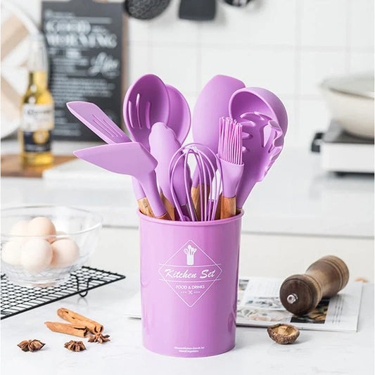 12 PCs Non stick Silicone Cooking Set