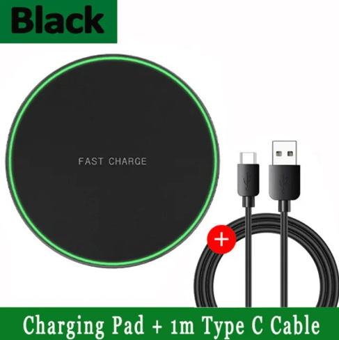 30W Fast Wireless Charging Pad LED Indicator, Ultra - Thin DesignFlexora Gadgets