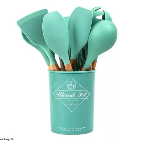 12 PCs Non stick Silicone Cooking Set